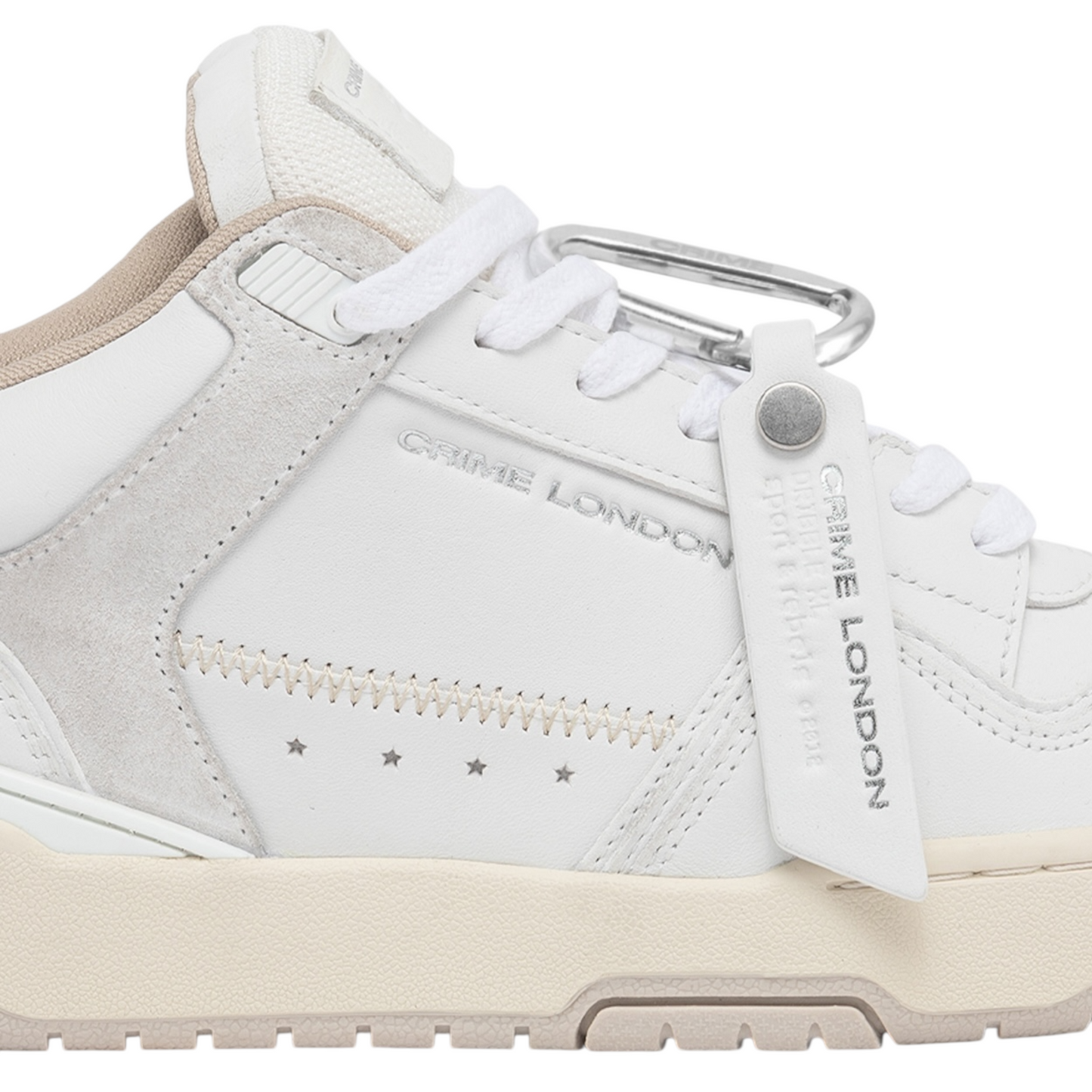 Crime London - Sneaker Dribble Casper White