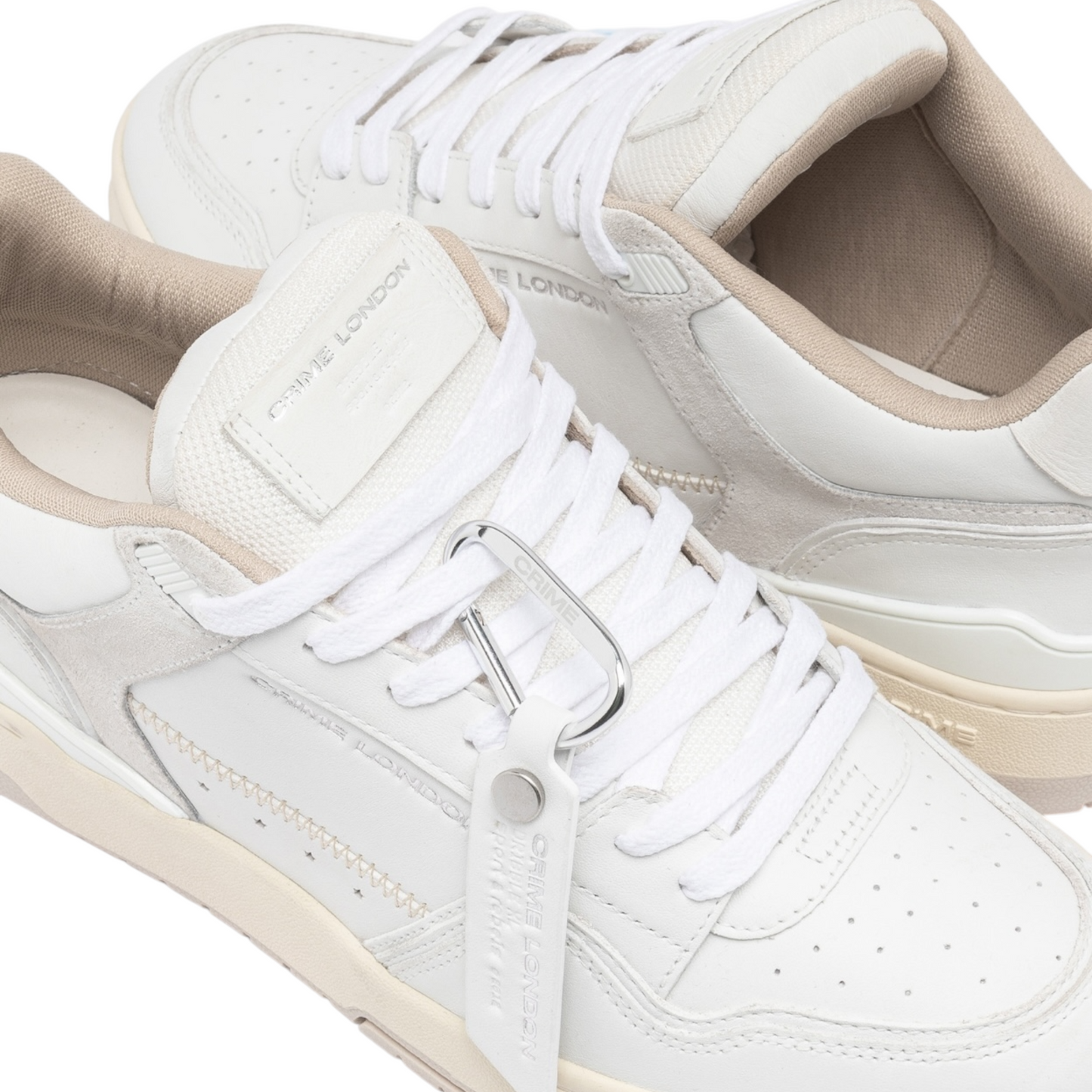 Crime London - Sneaker Dribble Casper White