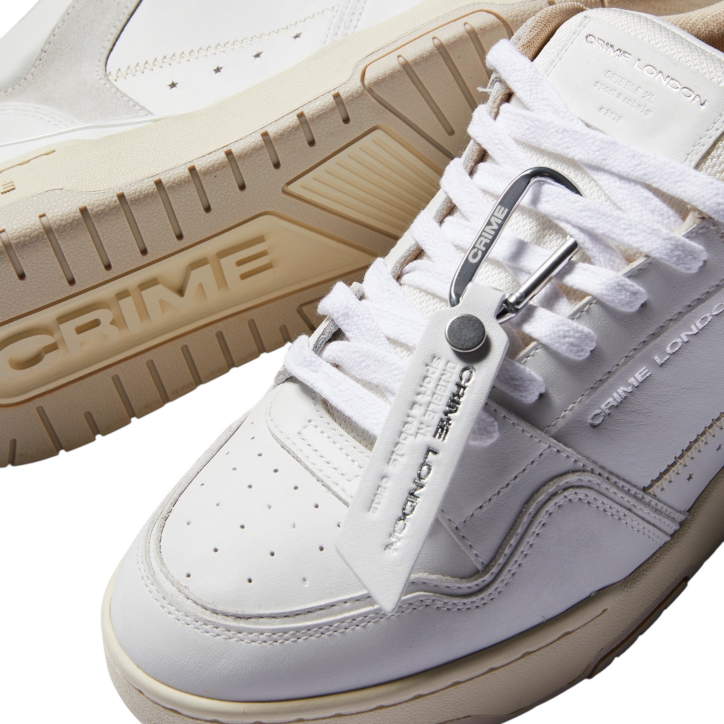Crime London - Sneaker Dribble Casper White