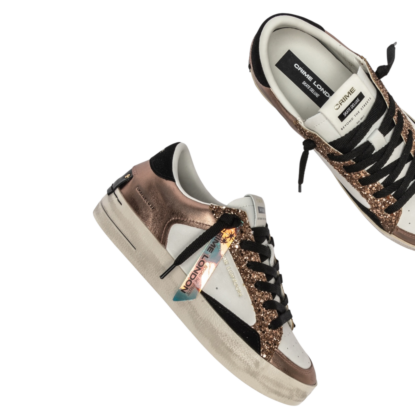Crime London - Sneakers SK8 Deluxe Ambre Glam