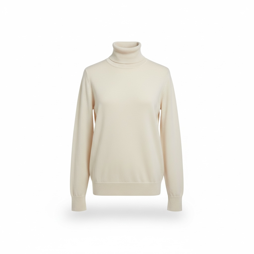 2AC2051 - VICOLO KNITWEAR maglia collo alto NATURALE