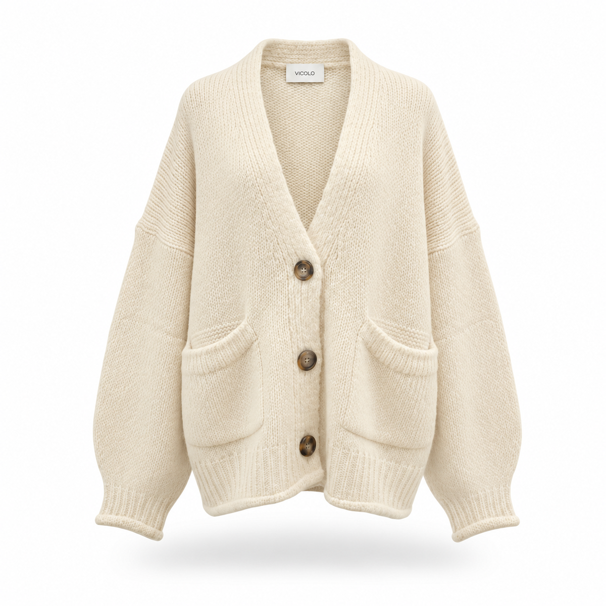 3AC3007 - VICOLO CARDIGAN OVER NATURALE