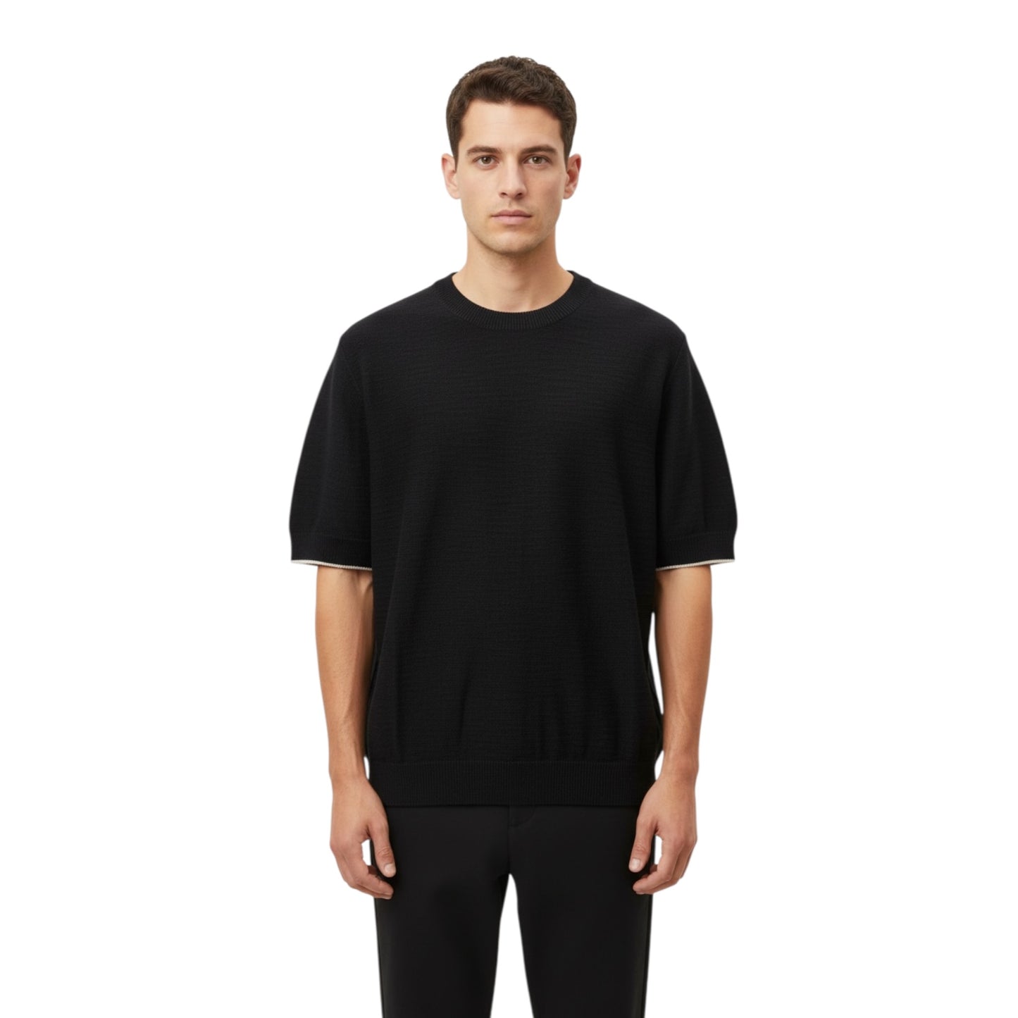 516473 - BECOME MAGLIA M_M SUBBLED NERO