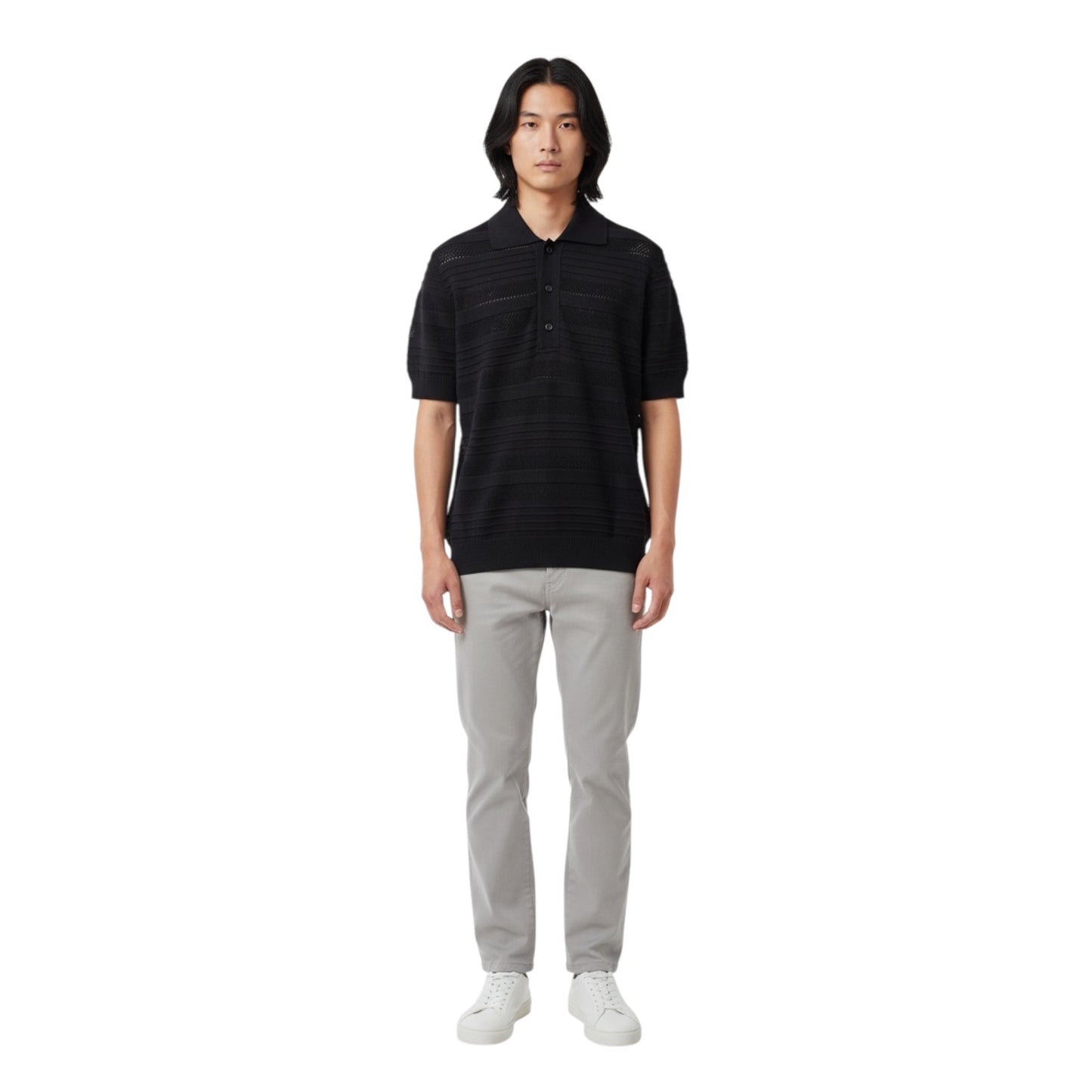 536415 - BECOME POLO BANDE NERO