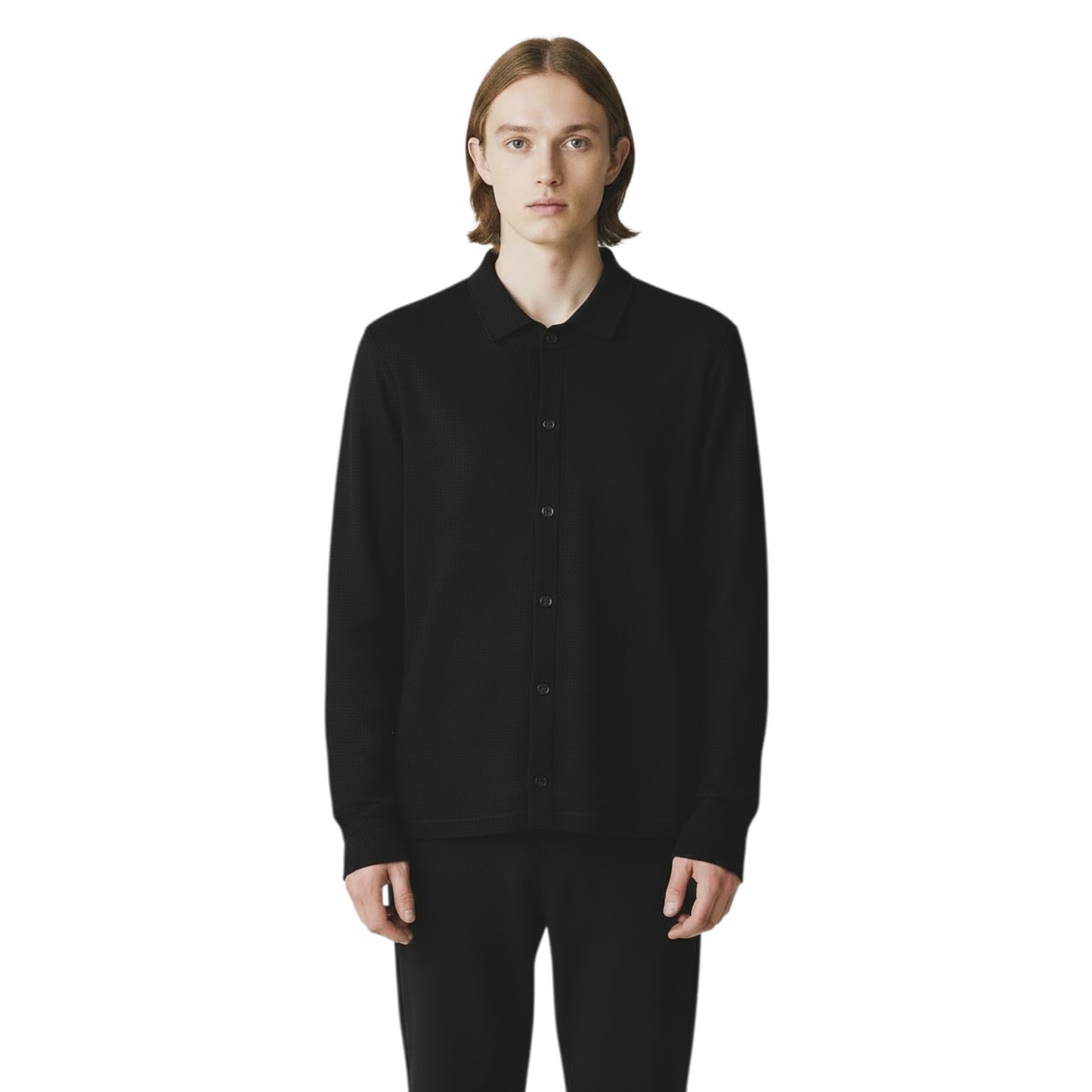 876108 - MORIMATI CAMICIA M_L NET NERO