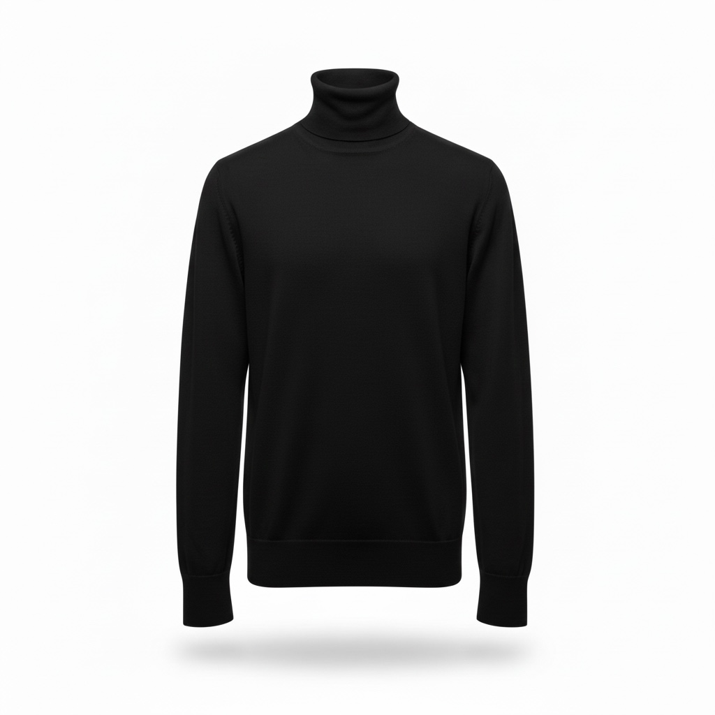 A003 - PAOLO PECORA MAGLIA LUPETTO NERO