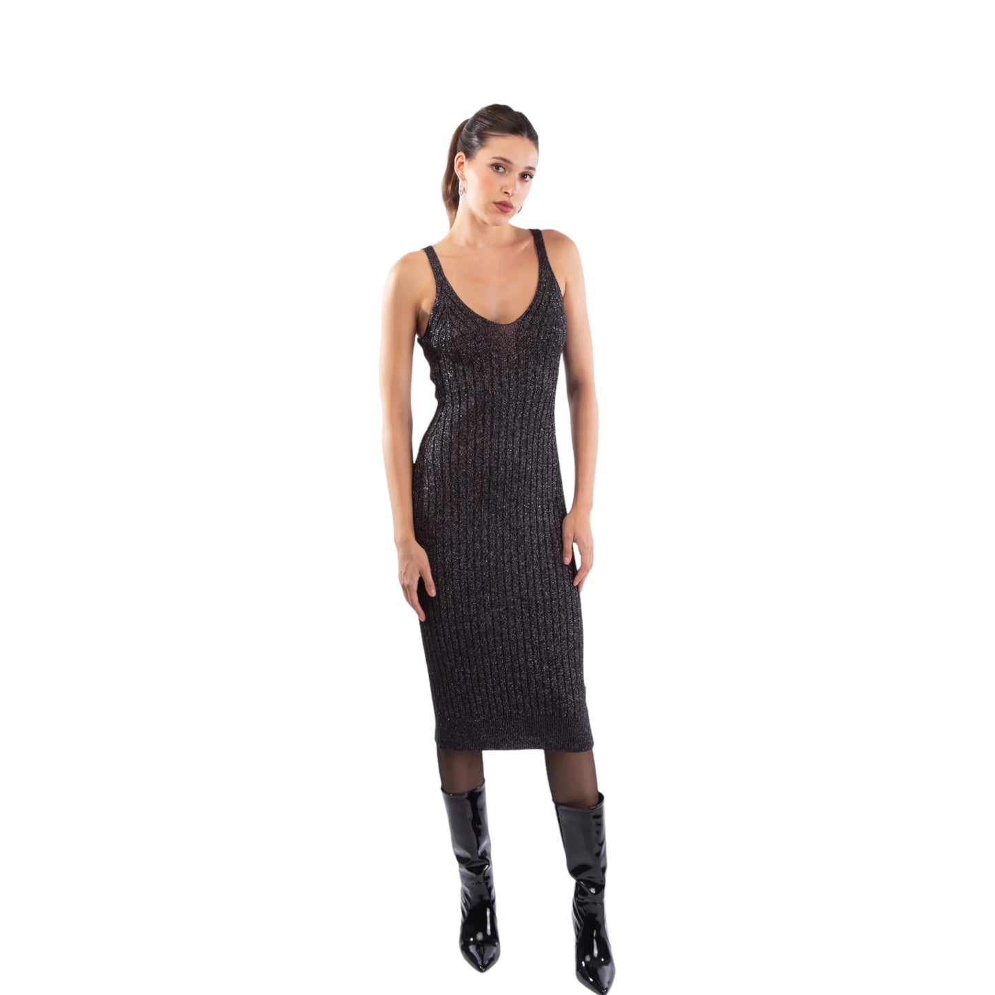 Le Voliere - Abito Silver Lurex