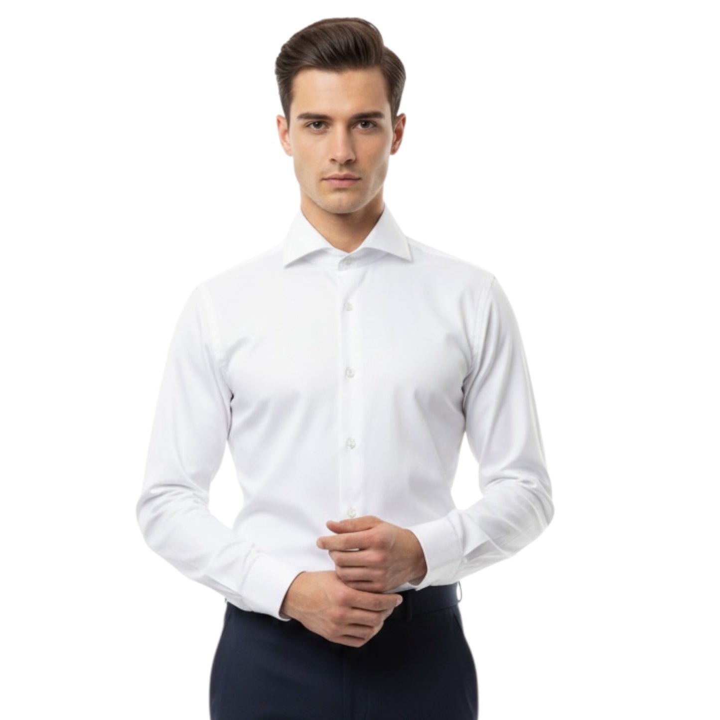 ADAM01 - ALESSANDRO LAMURA CAMICIA POSITANO BIANCO