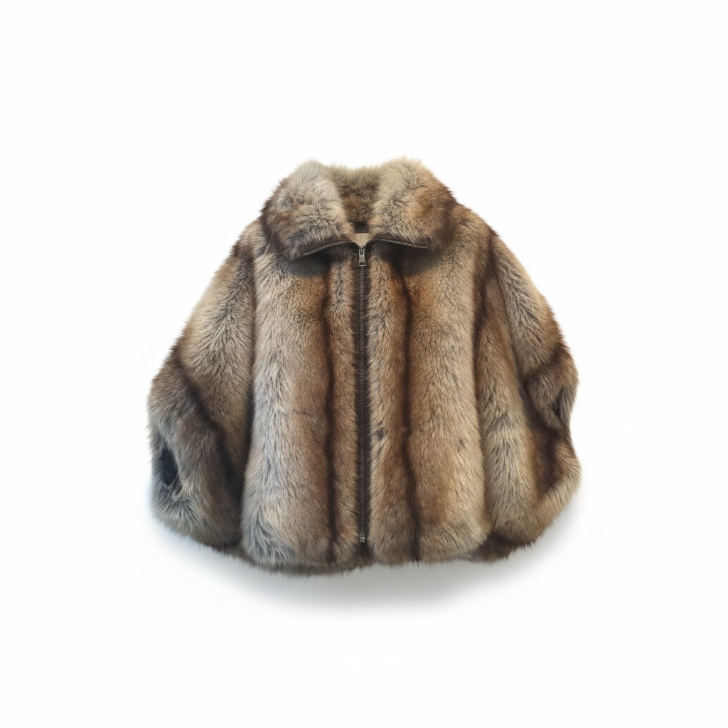 AN-MARCHE - MANTELLA ECOPELLE BEIGE