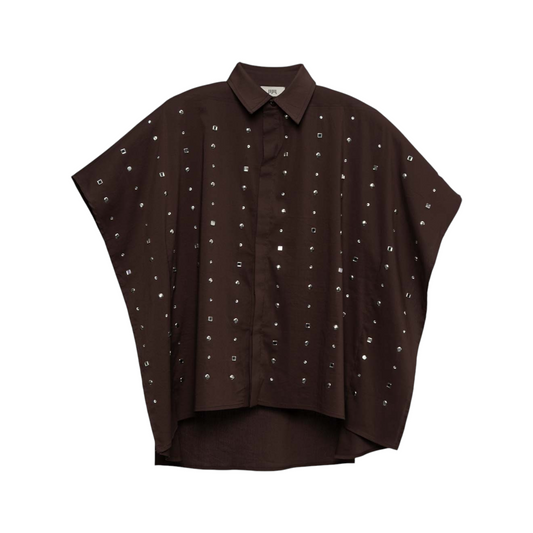 CA078 - JIJIL CAMICIA BORCHIE MORO