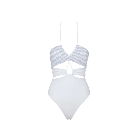 CICA0003 - Cotazur Costume Intero Lurex Bianco