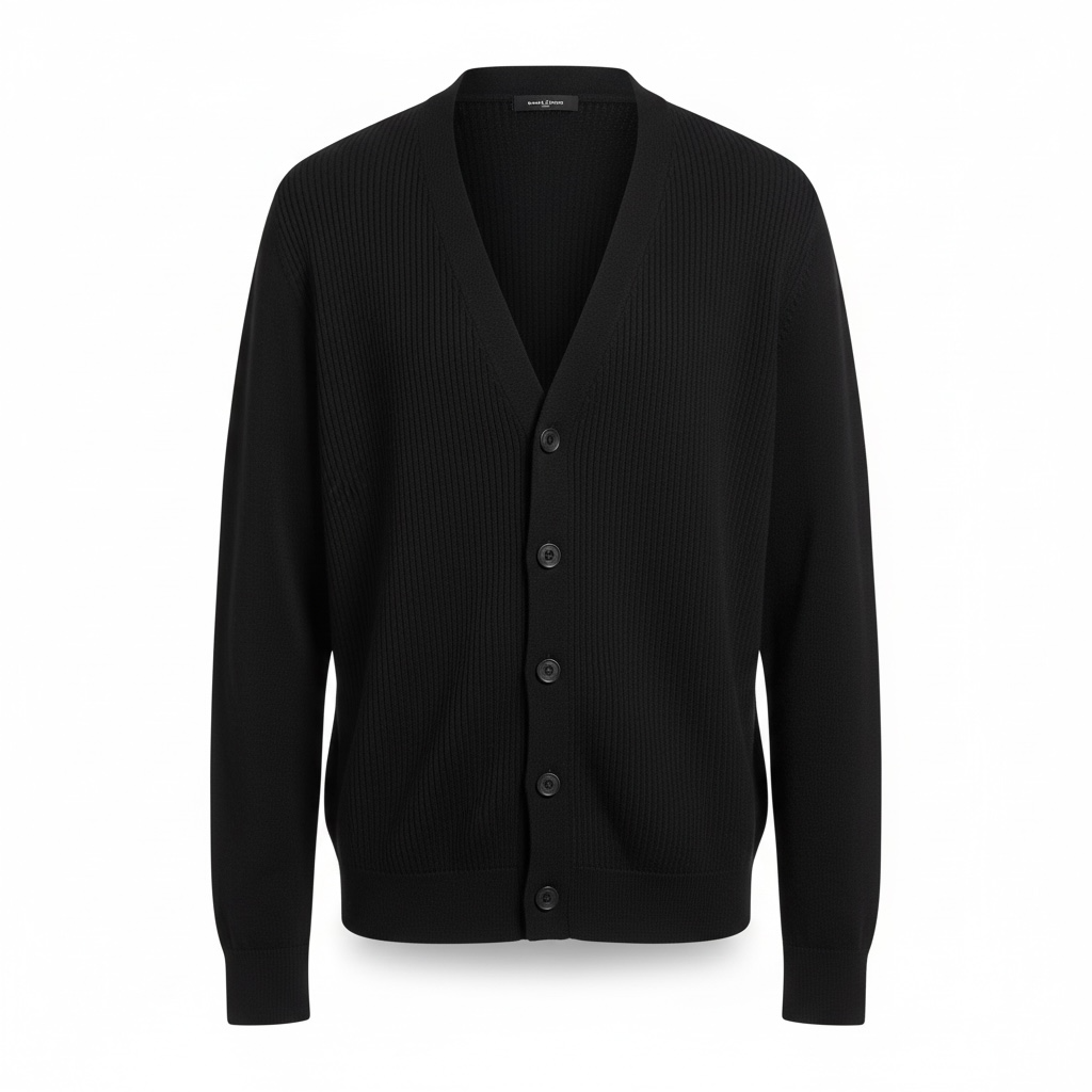 DA127M005 - DANIELE ALESSANDRINI CARDIGAN DANIEL NERO