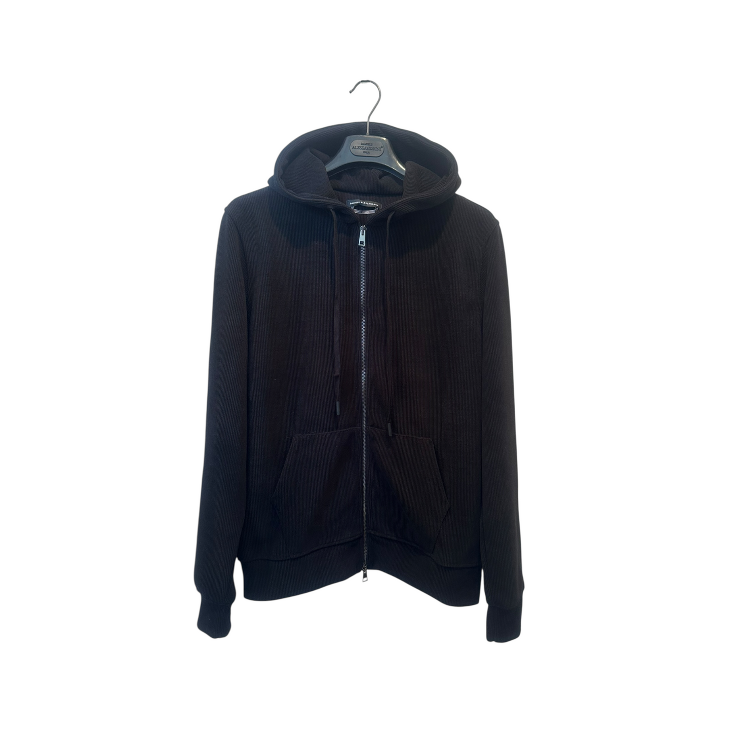 DA1FW26F102 - DANIELE ALESSANDRINI FELPA COSTINE NERO