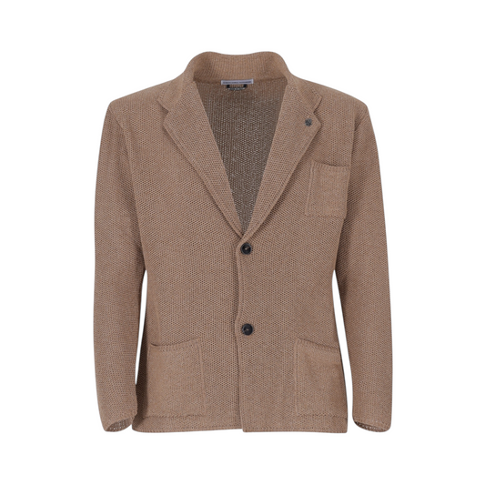 DA1SS25M001 - Daniele Alessandrini Giacca Traforata Caramel