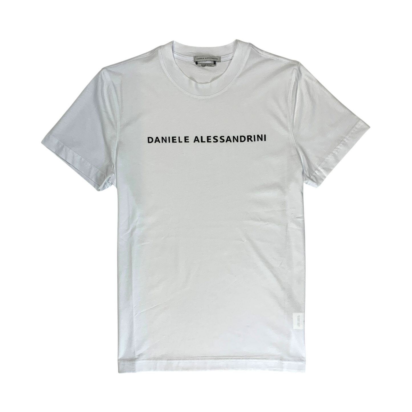 DA1SS25T009 - DANIELE ALESSANDRINI T-SHIRT LETTERING BIANCO