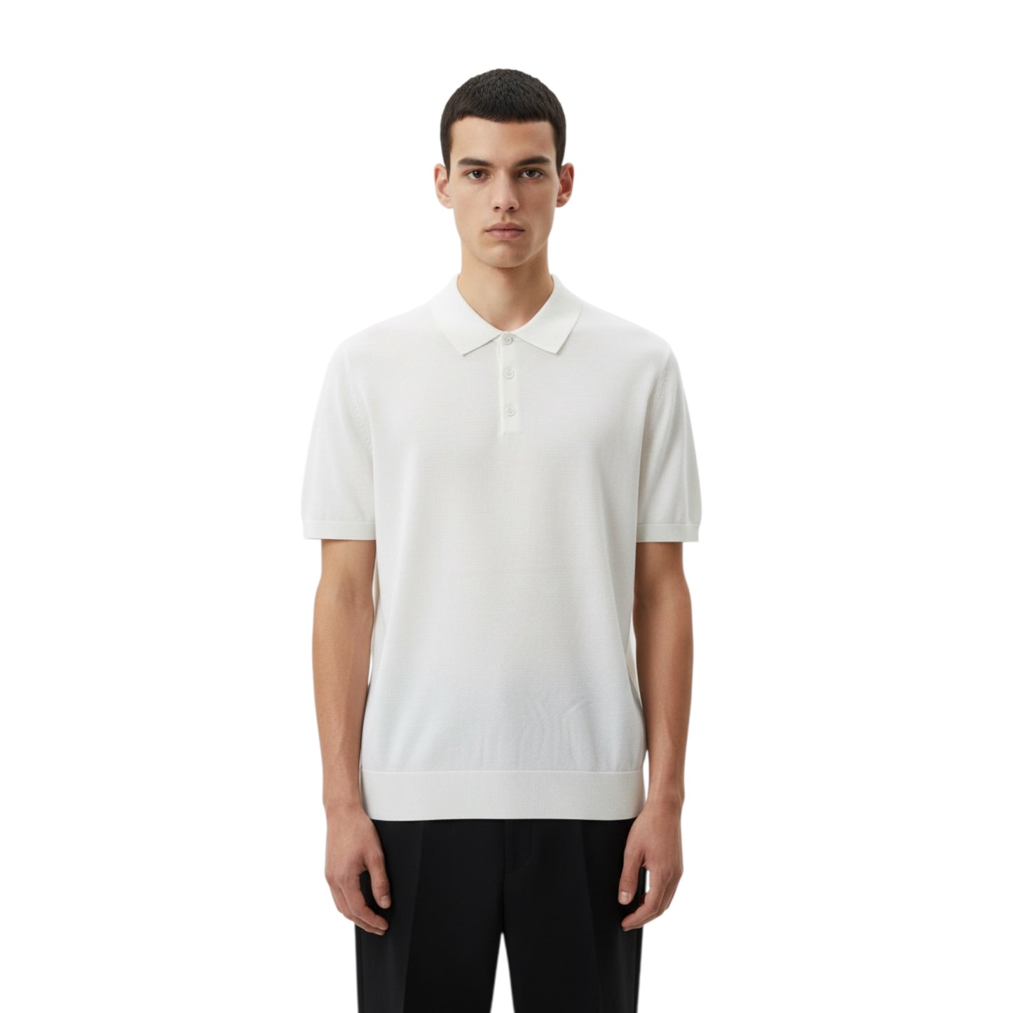 DUMC0010 - DANIELE ALESSANDRINI POLO SILK BIANCO