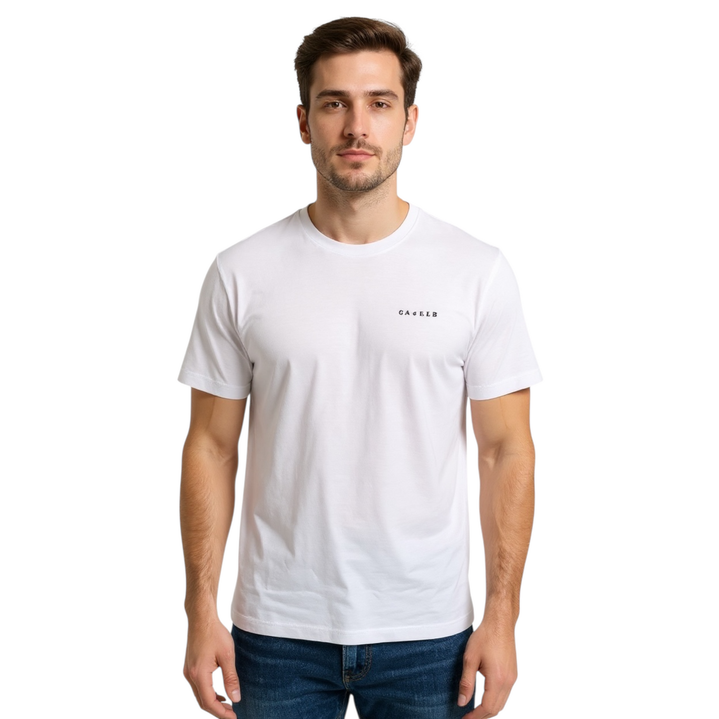 GAABM01678 - GAELLE PARIS UOMO T-SHIRT BASIC BIANCO