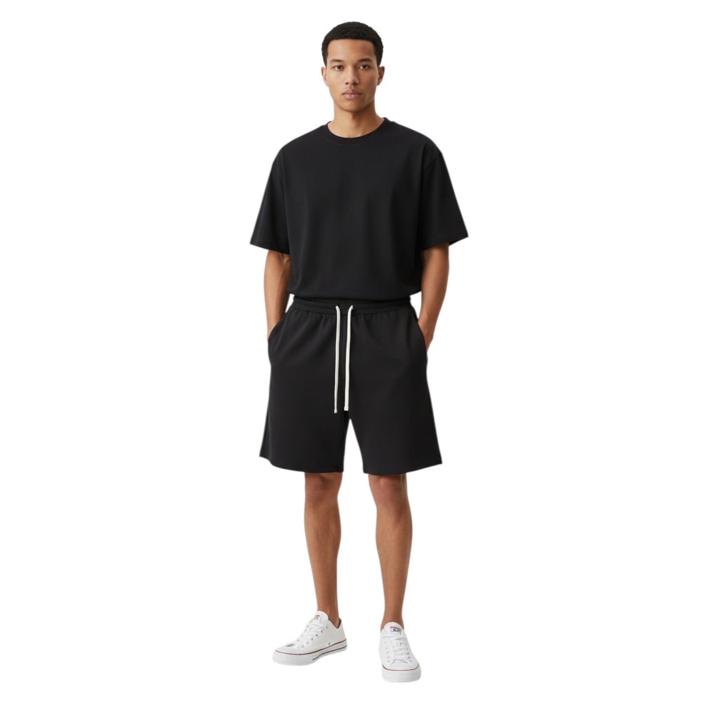 GAABM01804 - GAELLE SHORTS RELAXED NERO