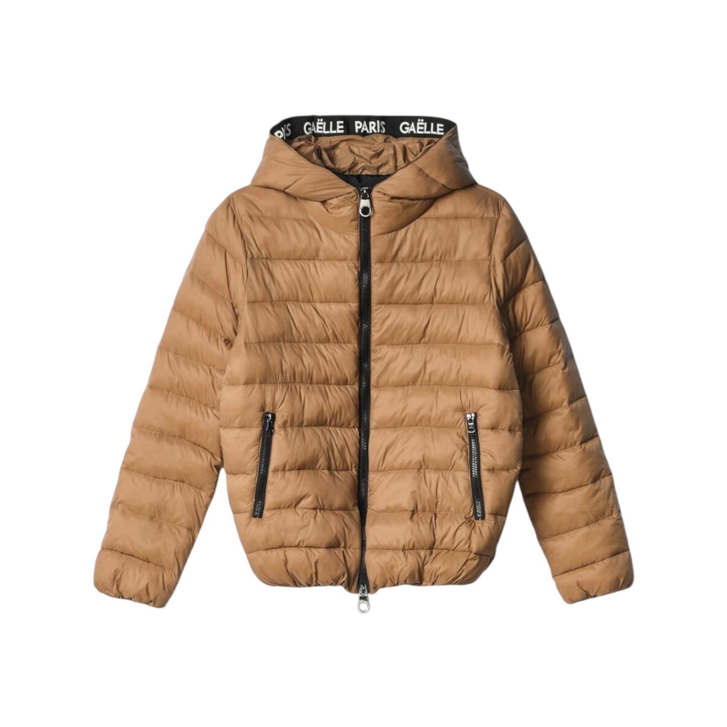 GAABW06501 - Gaelle Paris Piumino con cappuccio Beige