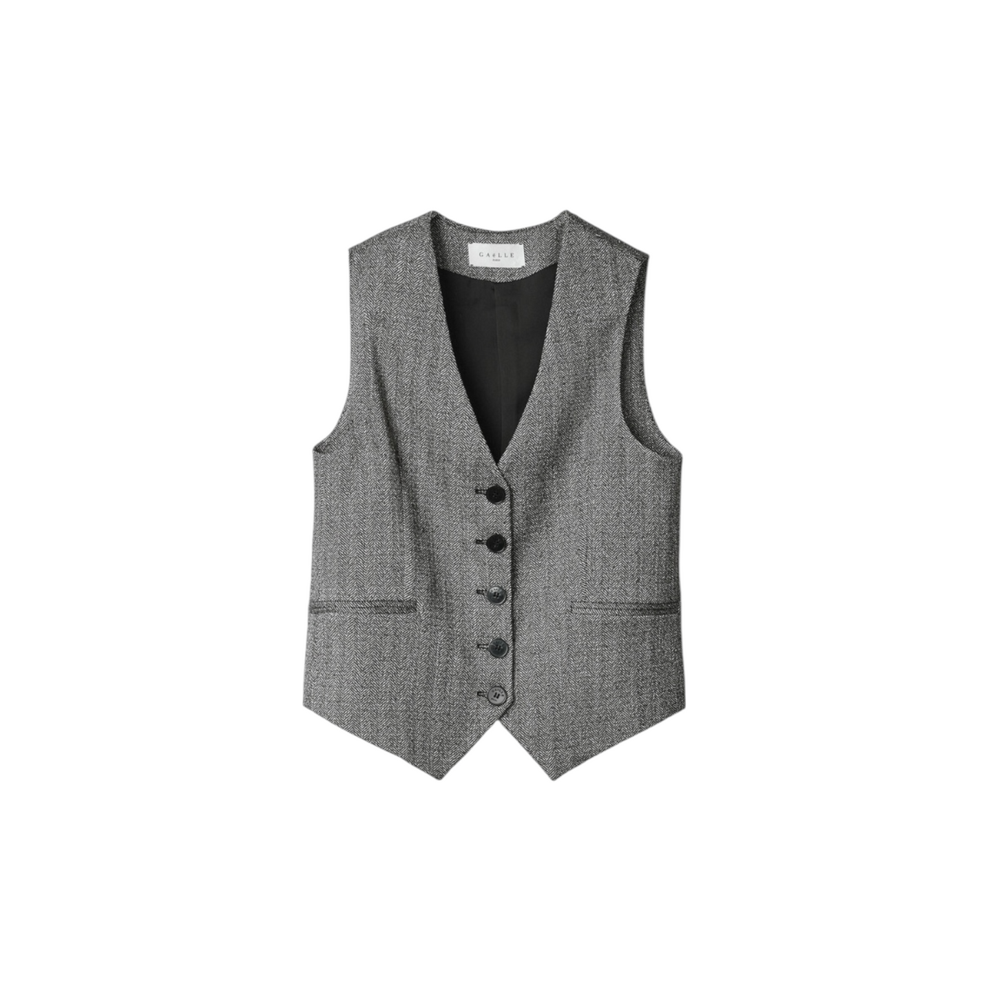 GAABW06759 - Gaelle Paris Gilet Dritto Grigio