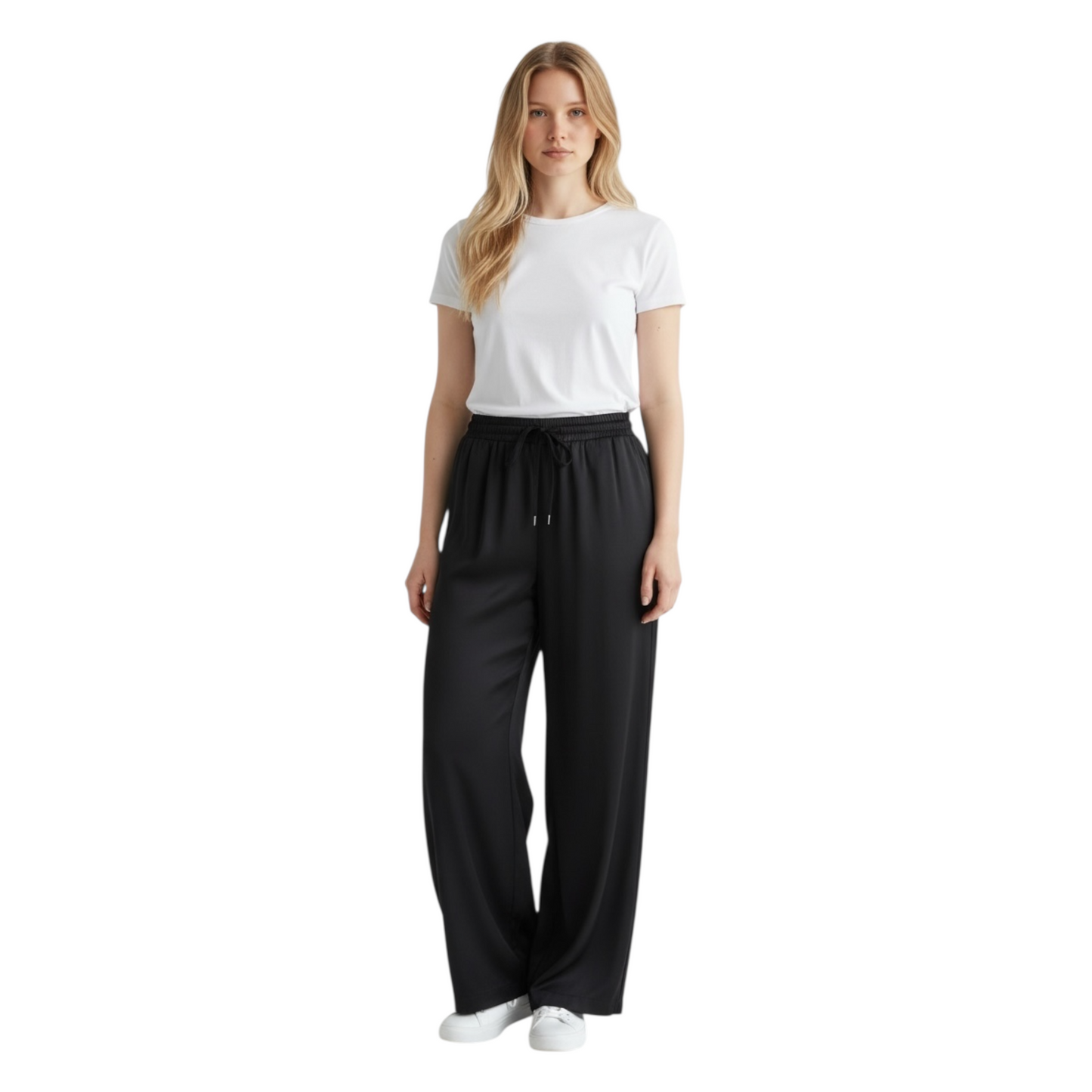 GAABW09909 - GAELLE PARIS PANTALACCIO RASO NERO