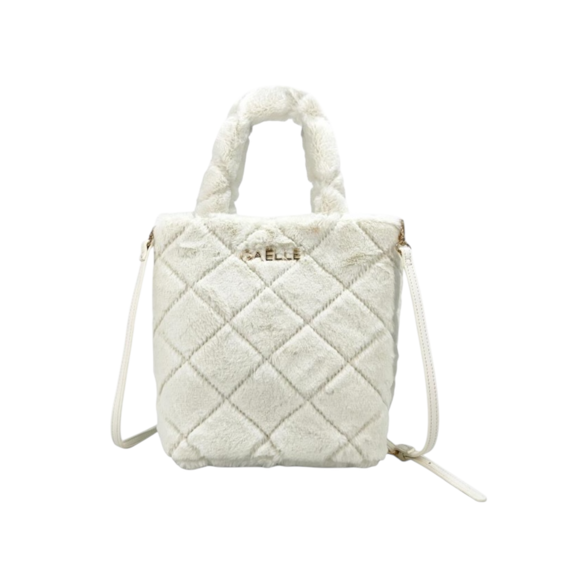 GAACW02410 - MINI SHOPPER MATELASSE IN ECOFUR