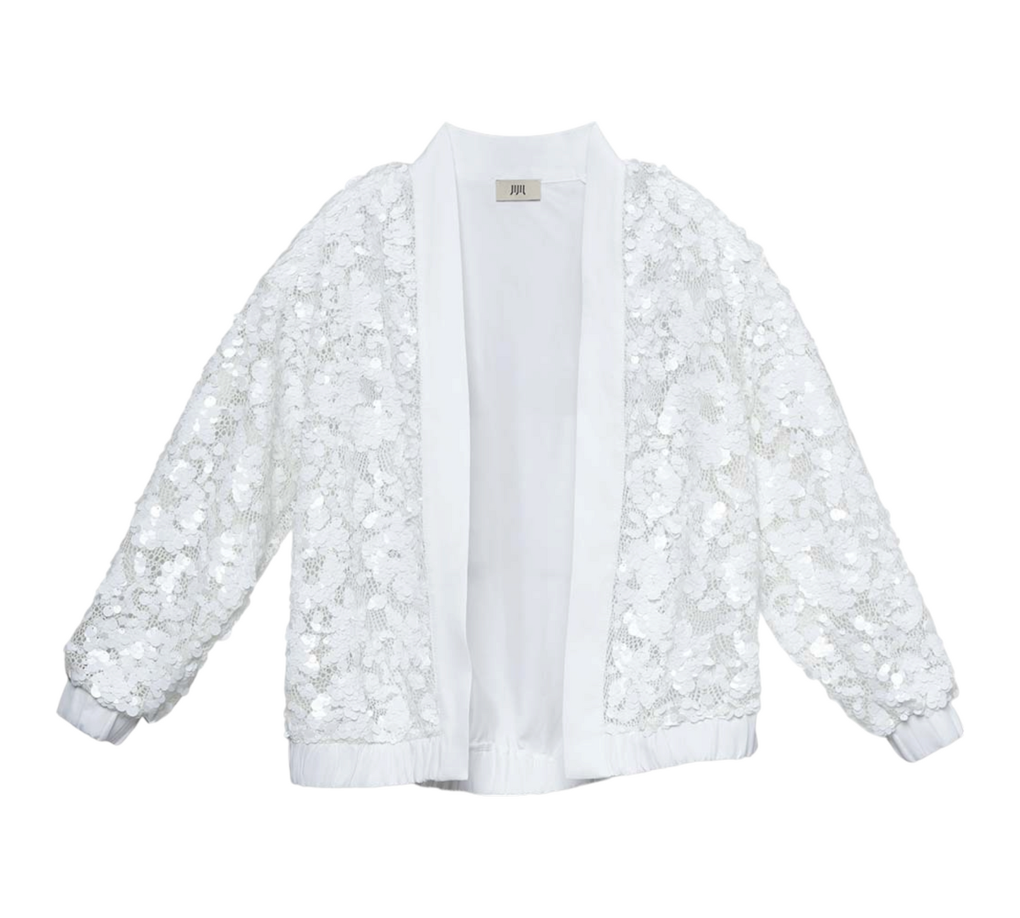 GI144 - JIJIL GIACCA PAJETTE BIANCO