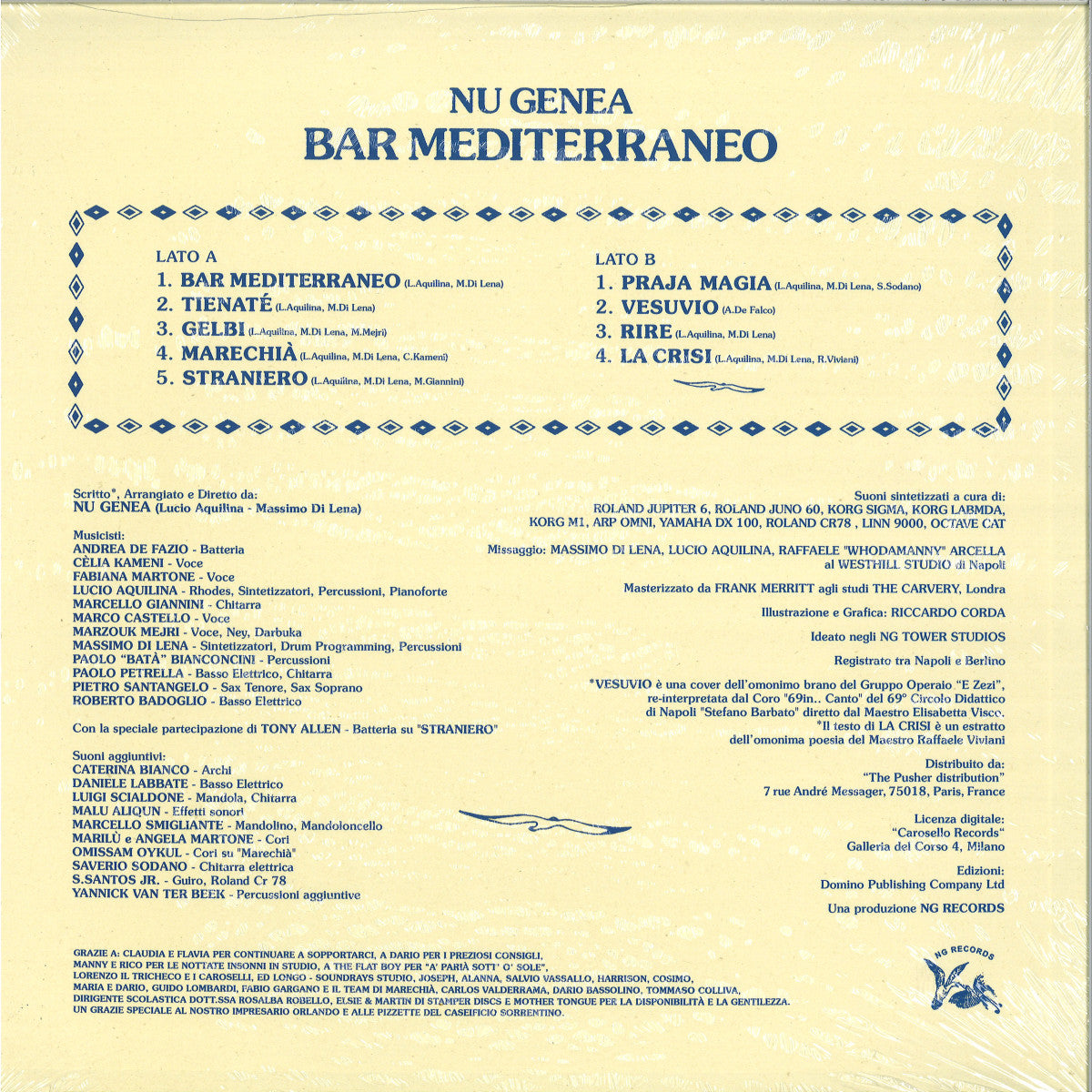 Nu Genea
Bar Mediterraneo LP