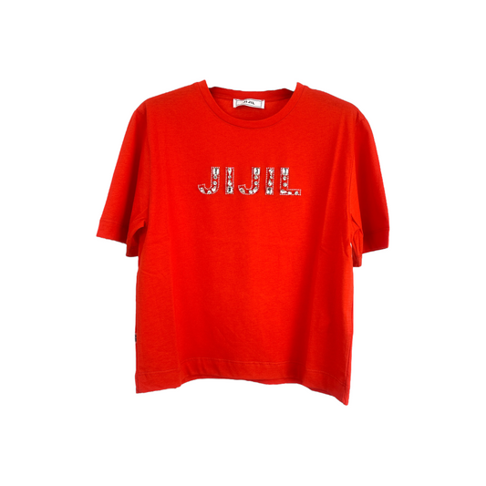 JPE25TS225 - JIJIL T-SHIRT SWAROVSKI CORALLO