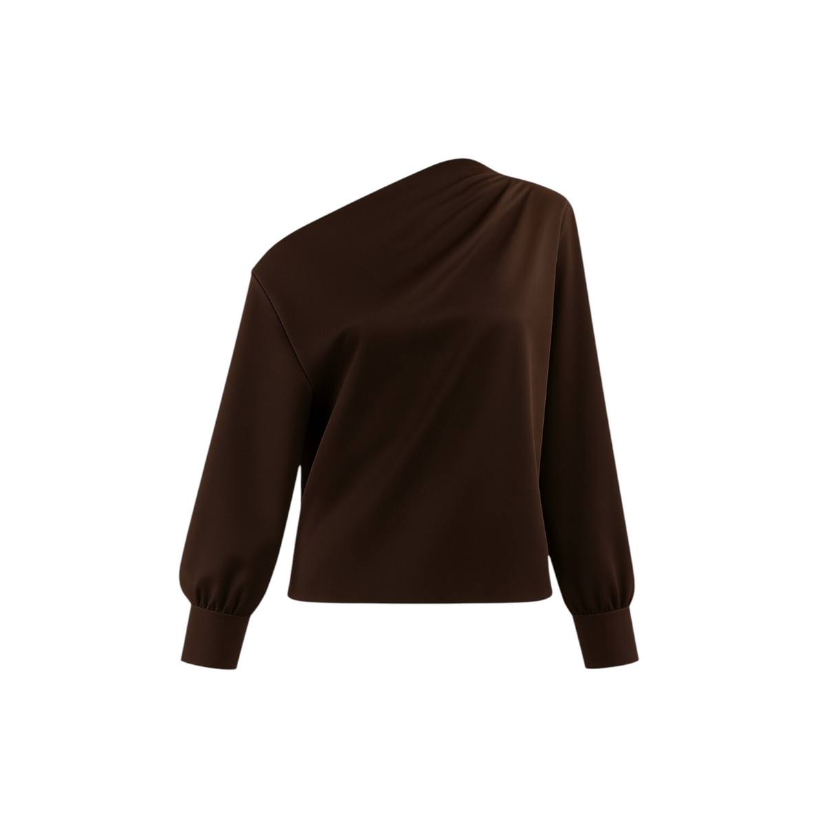 JPI26BL146 - JIJIL BLUSA ASIMMETRICA MORO