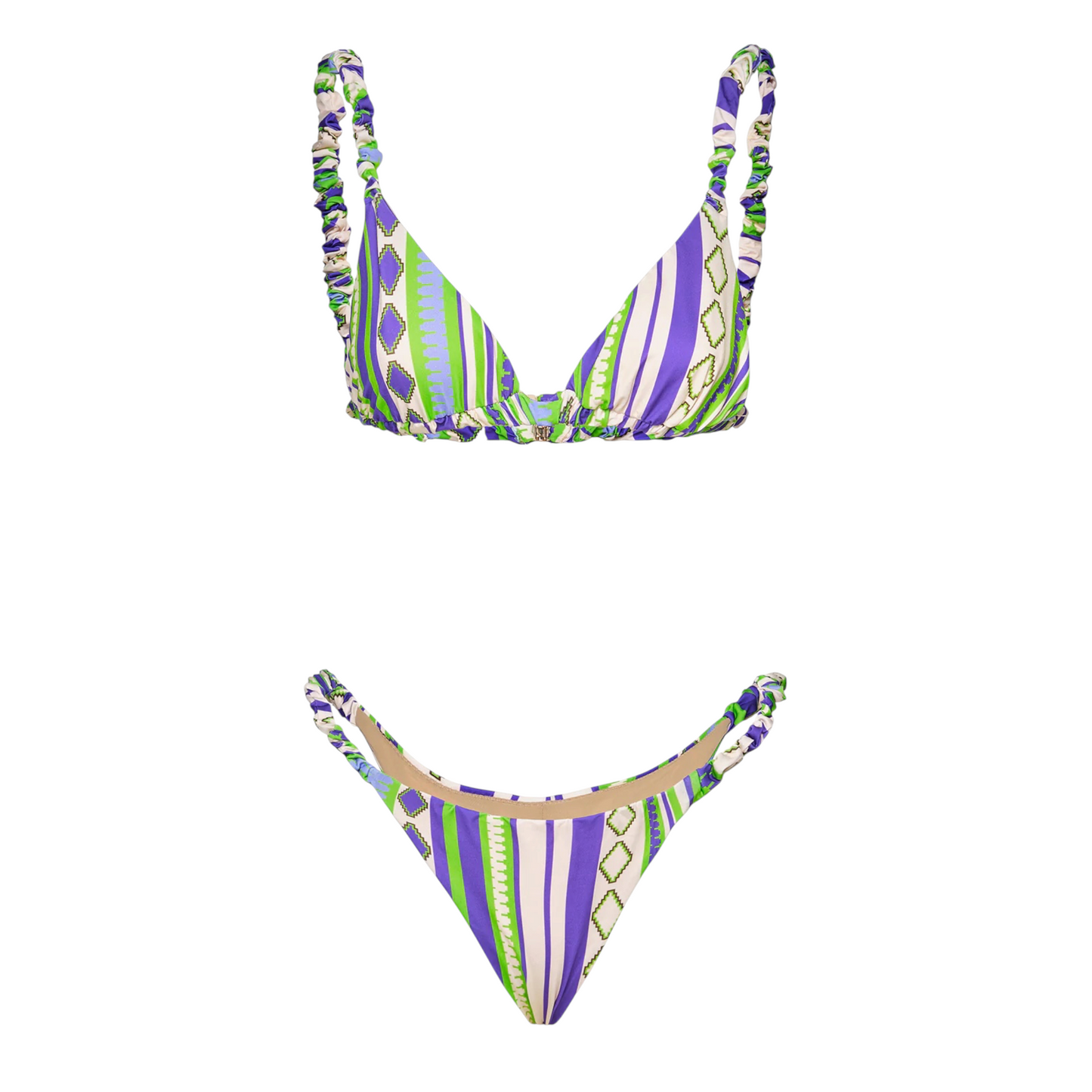 Me Fui - Bikini Triangolo Geometrico Arricciato