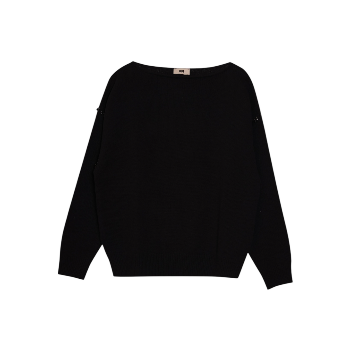 MK010 - JIJIL MAGLIA APPLICAZIONI NERO