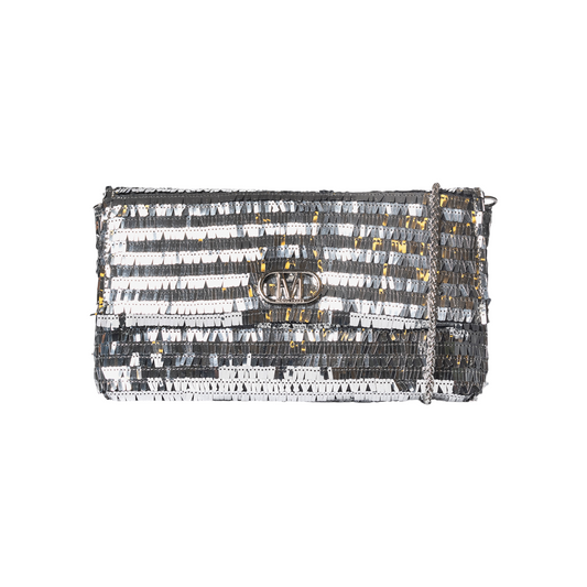 MARC ELLIS POCHETTE PAILLETTES SMALL BAG SILVER