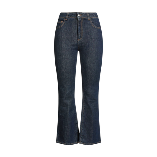 PJ052 - JIJIL PANTALONE TROMBETTA DENIM BLUE