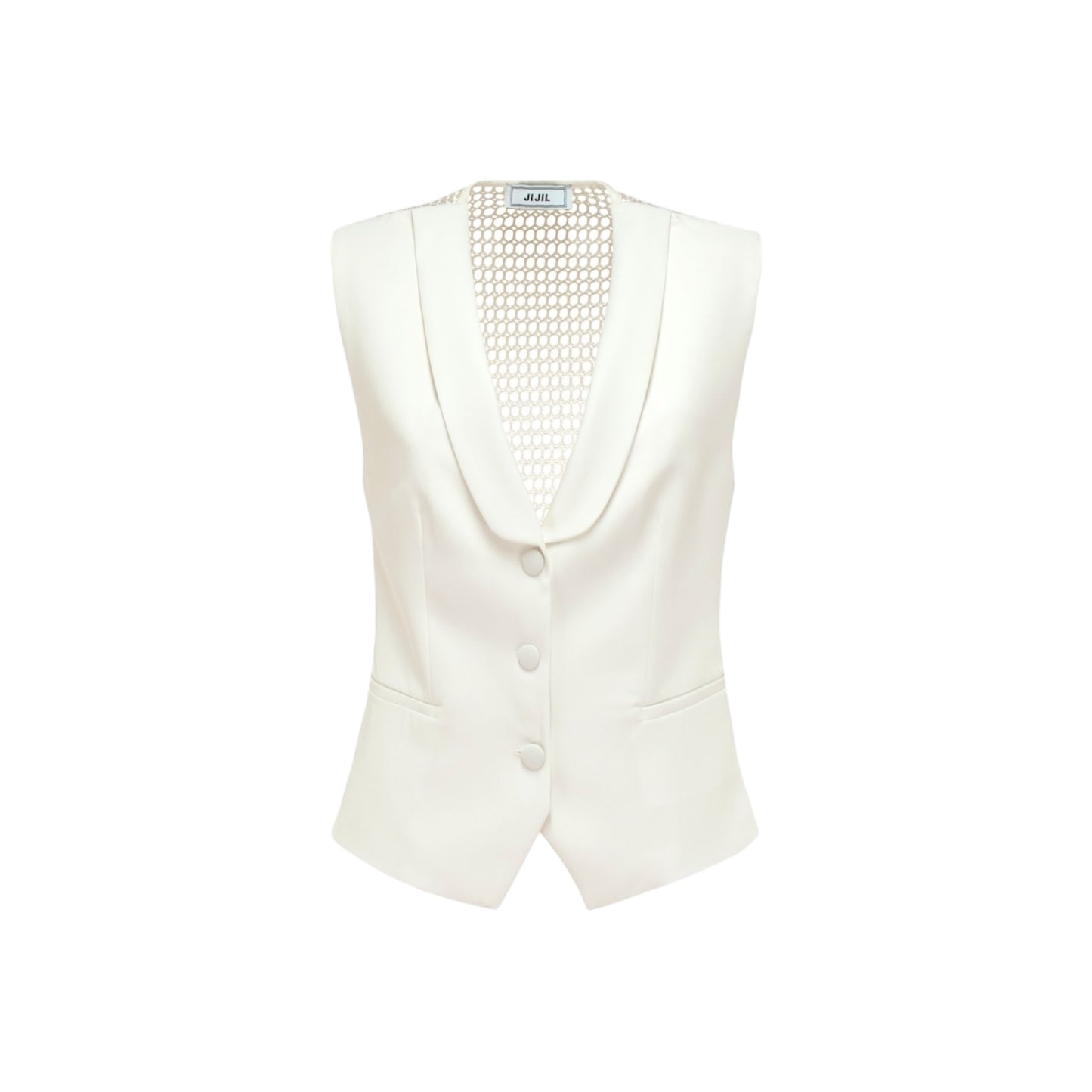 JPE24GL035 - Jijil Gilet Monopetto Traforato