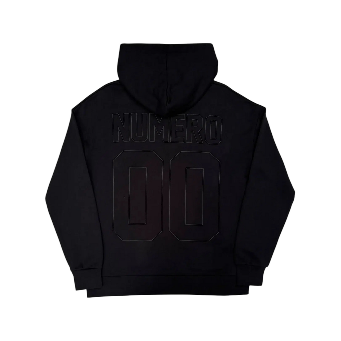 Numero 00 - Embroydered Hoody Nero
