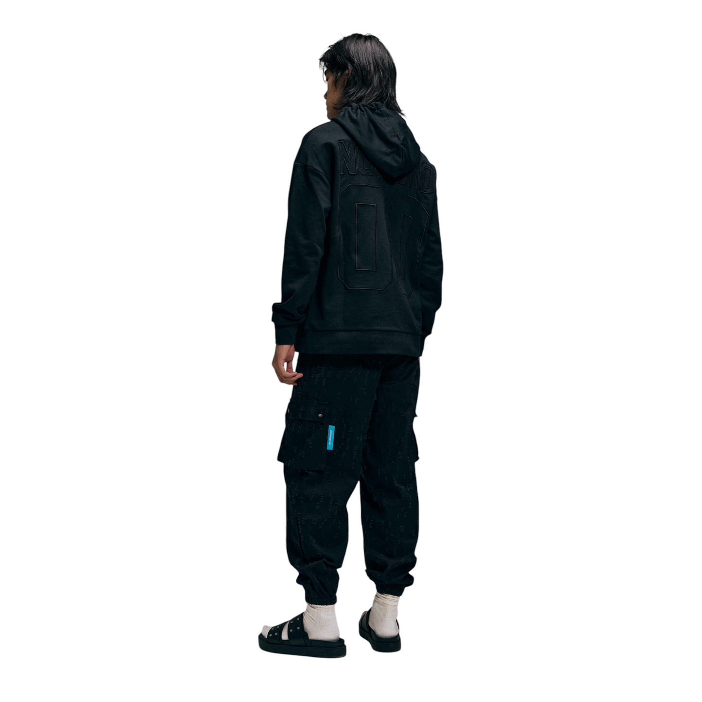 Numero 00 - Embroydered Hoody Nero