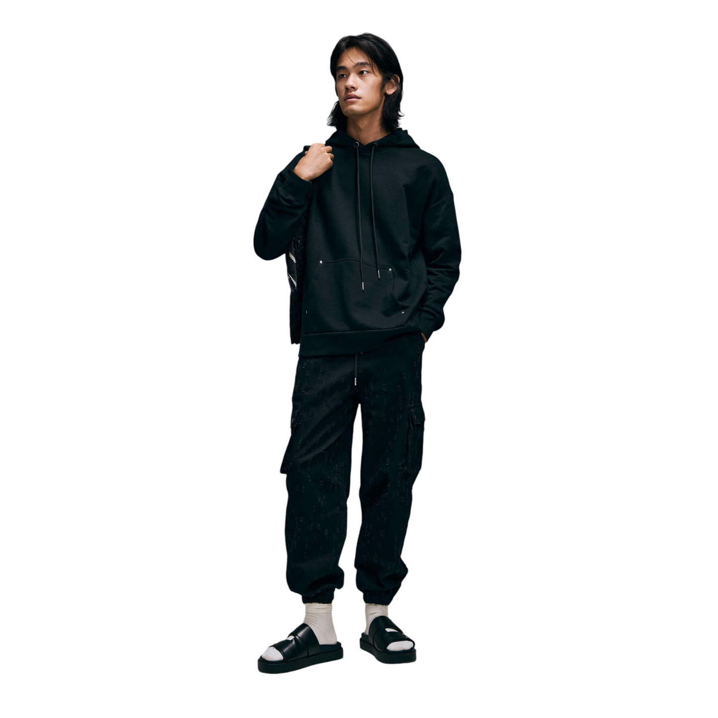 Numero 00 - Embroydered Hoody Nero