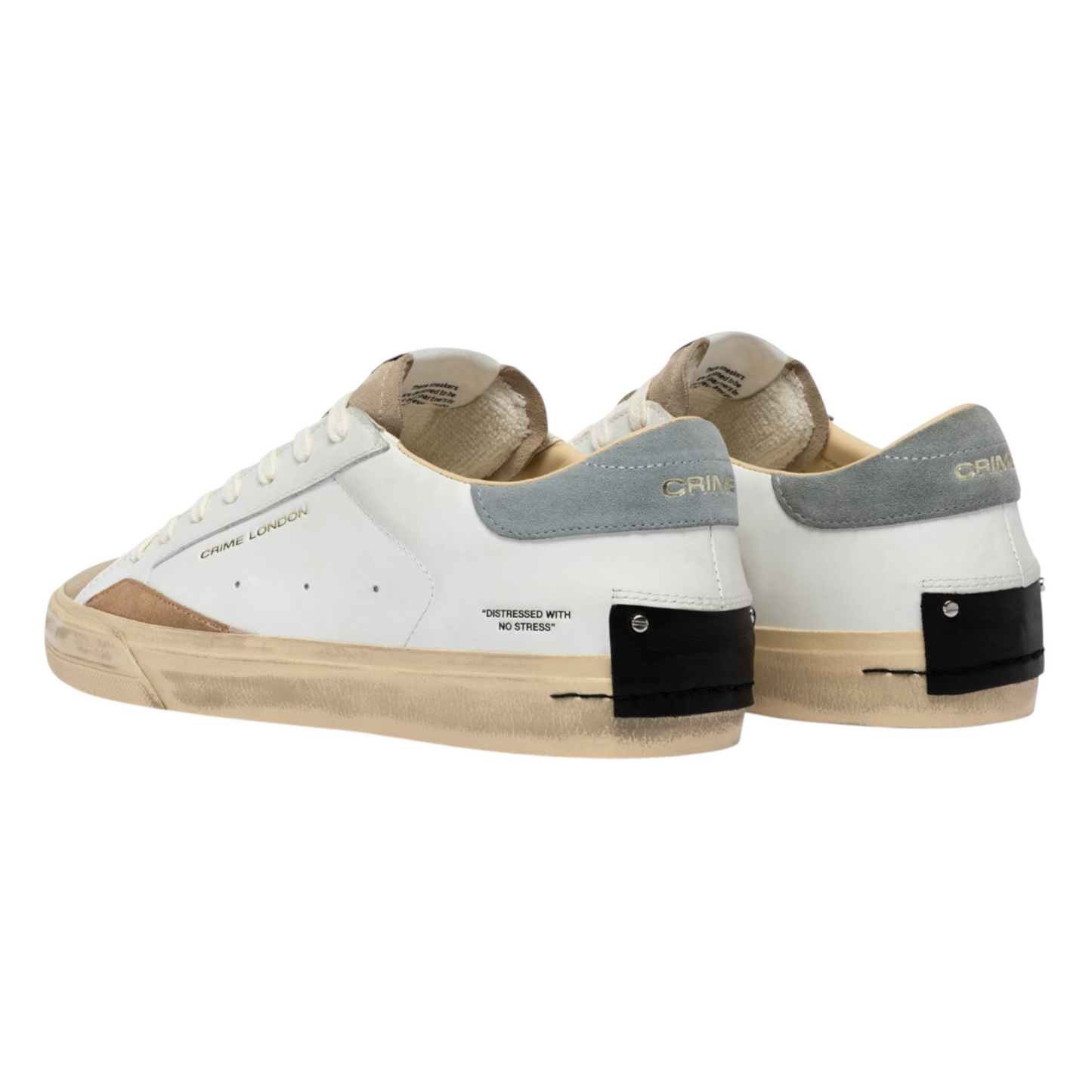 Crime London - Sneaker Distressed 2.0 Stone Grey