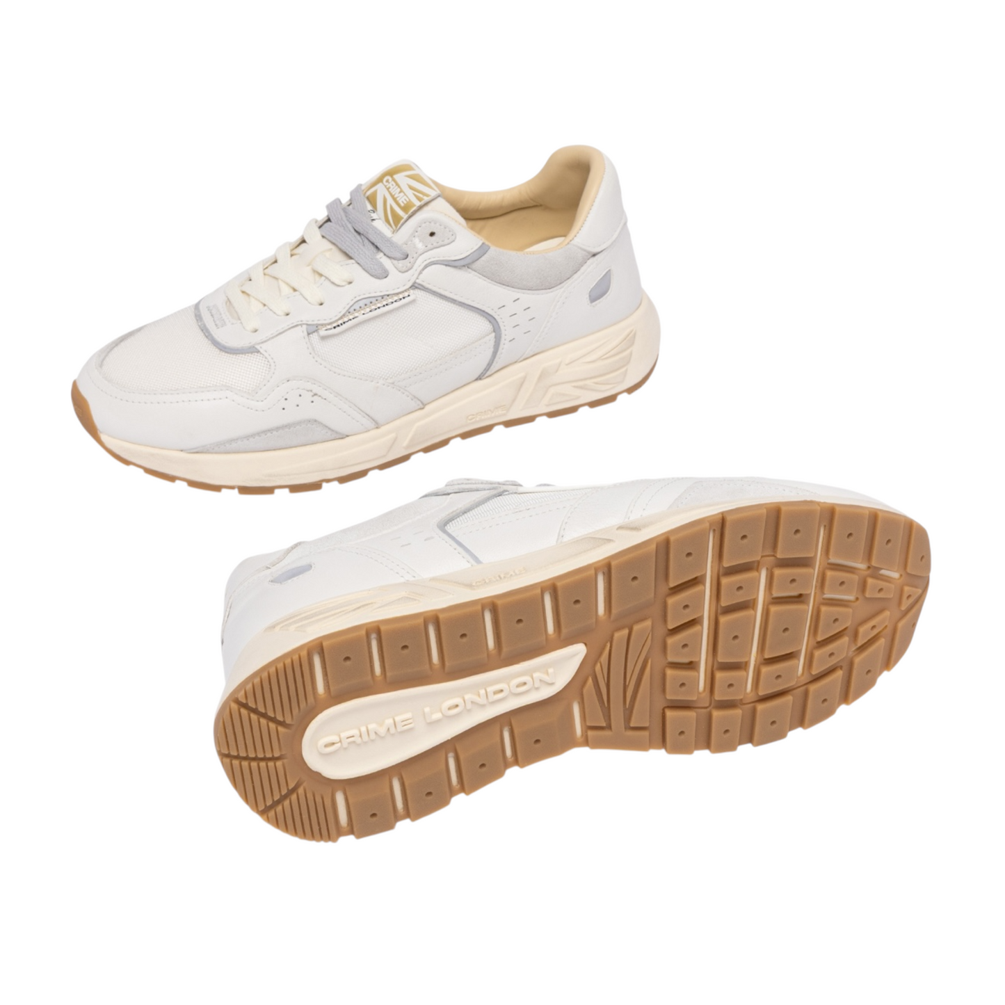Crime London - Sneaker Rush Almond White