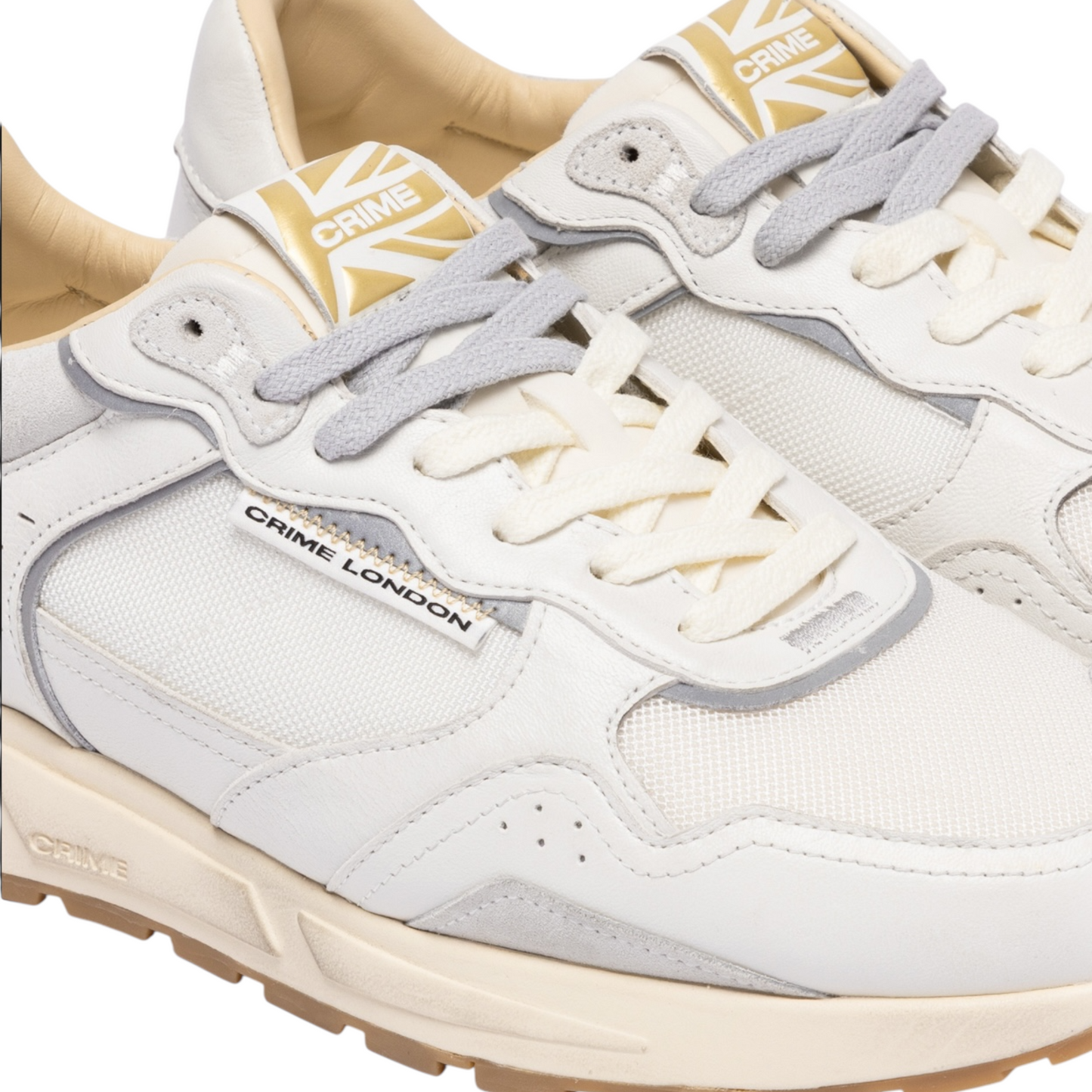 Crime London - Sneaker Rush Almond White