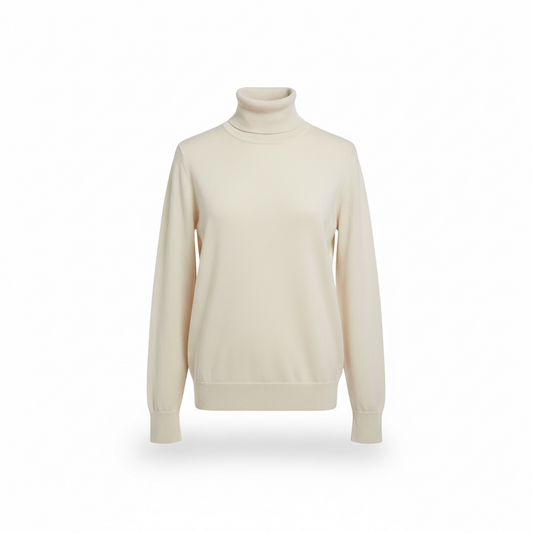 2AC2051 - VICOLO KNITWEAR maglia collo alto NATURALE