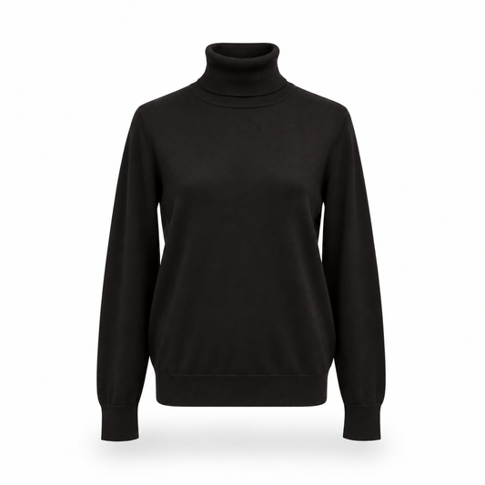 2AC2051 - VICOLO KNITWEAR maglia collo alto NERO