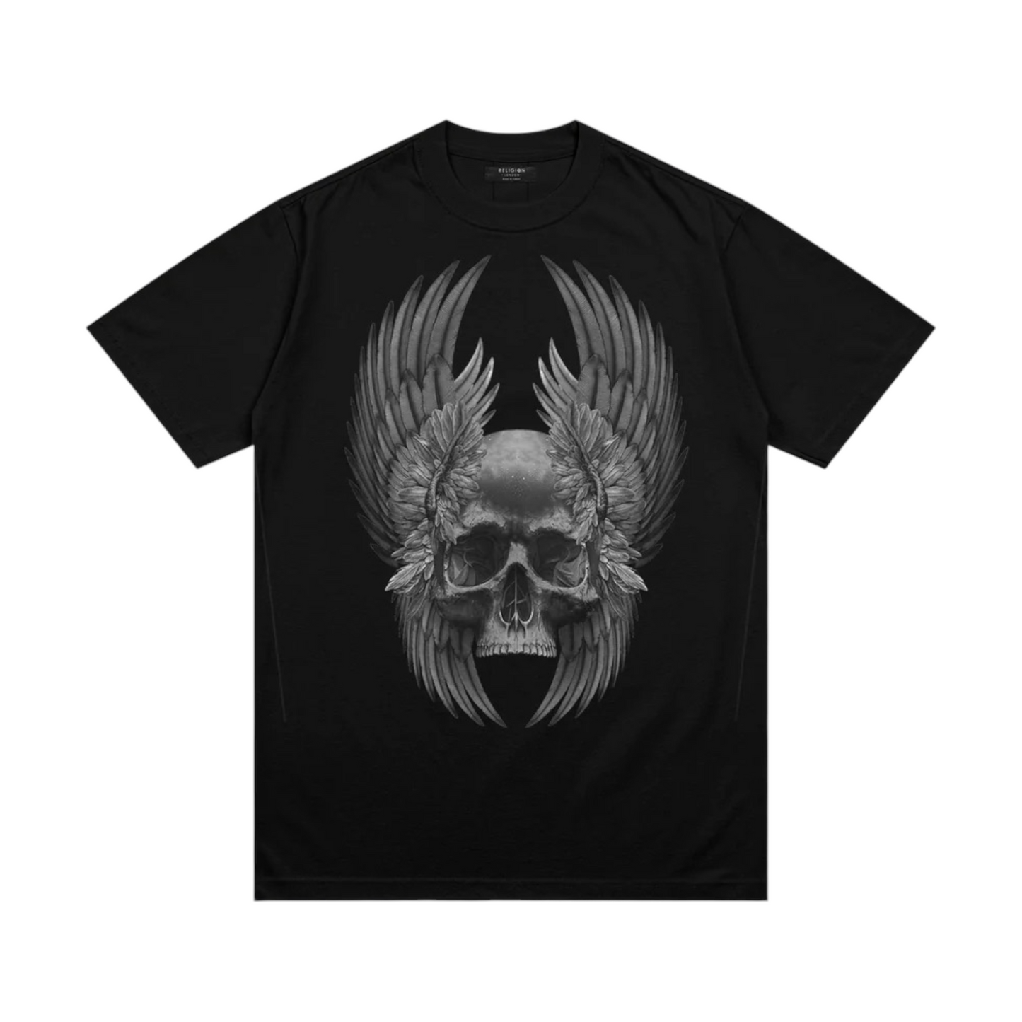 34BWKN96 - RELIGION T-SHIRT WINGS SKULL