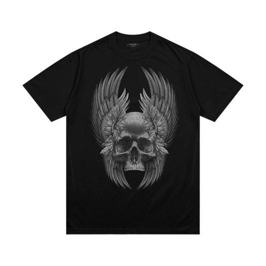 34BWKN96 - RELIGION T-SHIRT WINGS SKULL