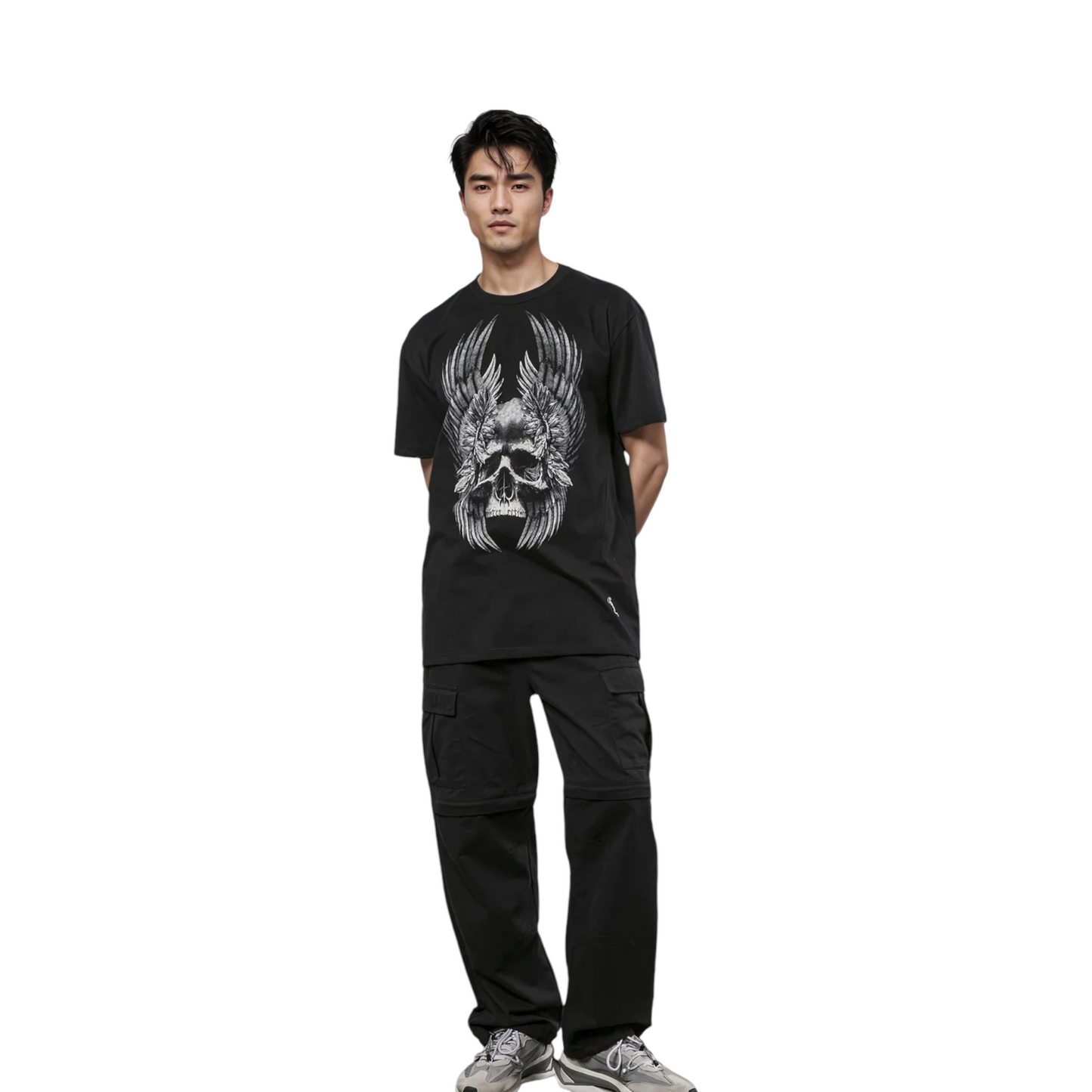 Religion - T-shirt Wings Skull