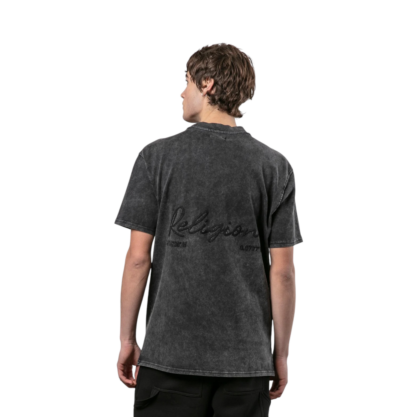 Religion - T-shirt Embroidered Wash