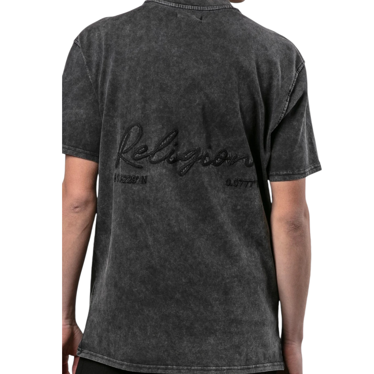 Religion - T-shirt Embroidered Wash