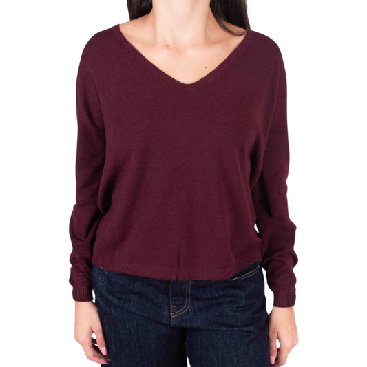 44003F - VICOLO KNITWEAR V BORDEAUX