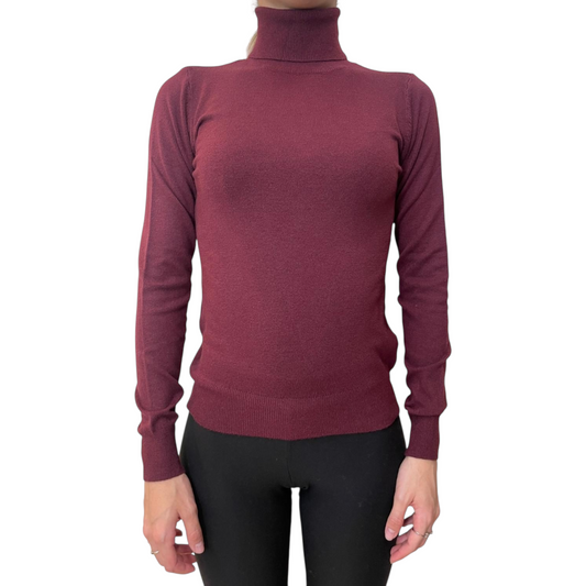 44008F - VICOLO HIGH NECK BORDEAUX
